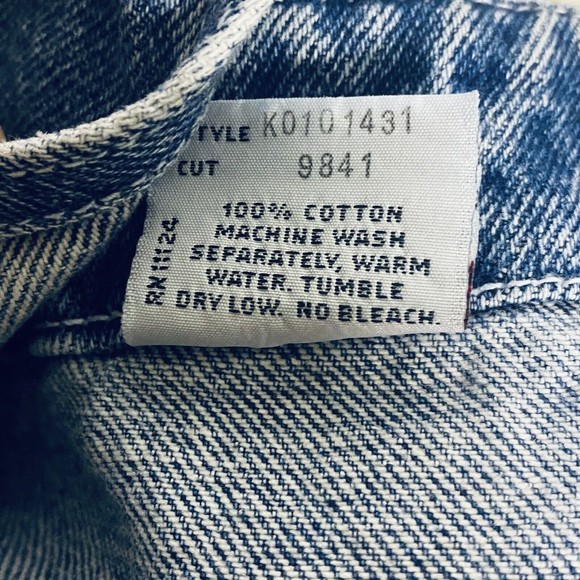 Vintage GUESS Denim Jumper Overall Dress Suspender Style Back Girl's Size 7 USA - Picture 8 of 9